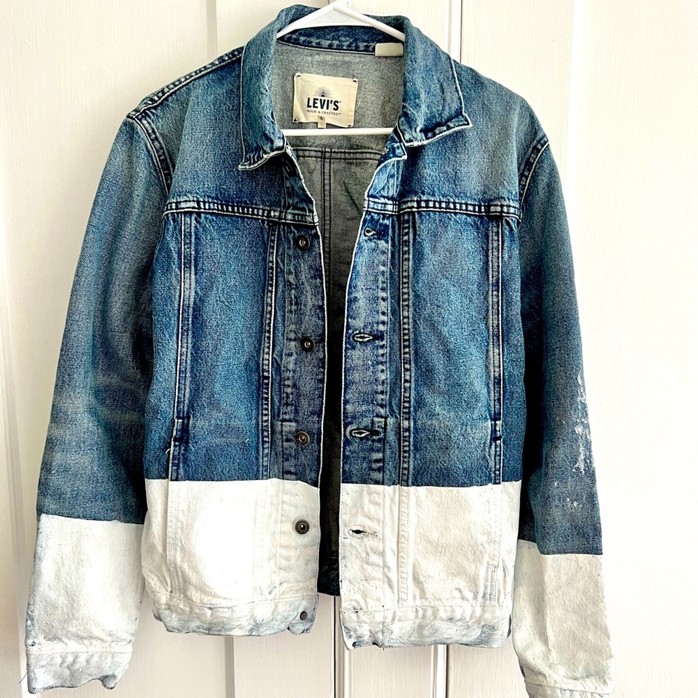 Levi's Two-Tone Blue and White Jean Jacket